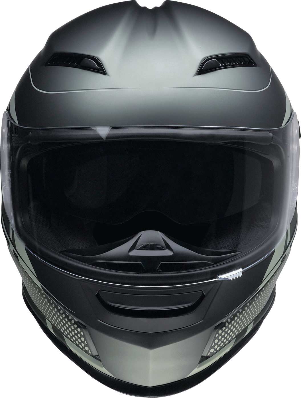 Z1R, Z1R Jackal Helmet Dark Matter Green 2XL - Aerodynamic Polycarbonate Shell with Drop-down Sun Visor
