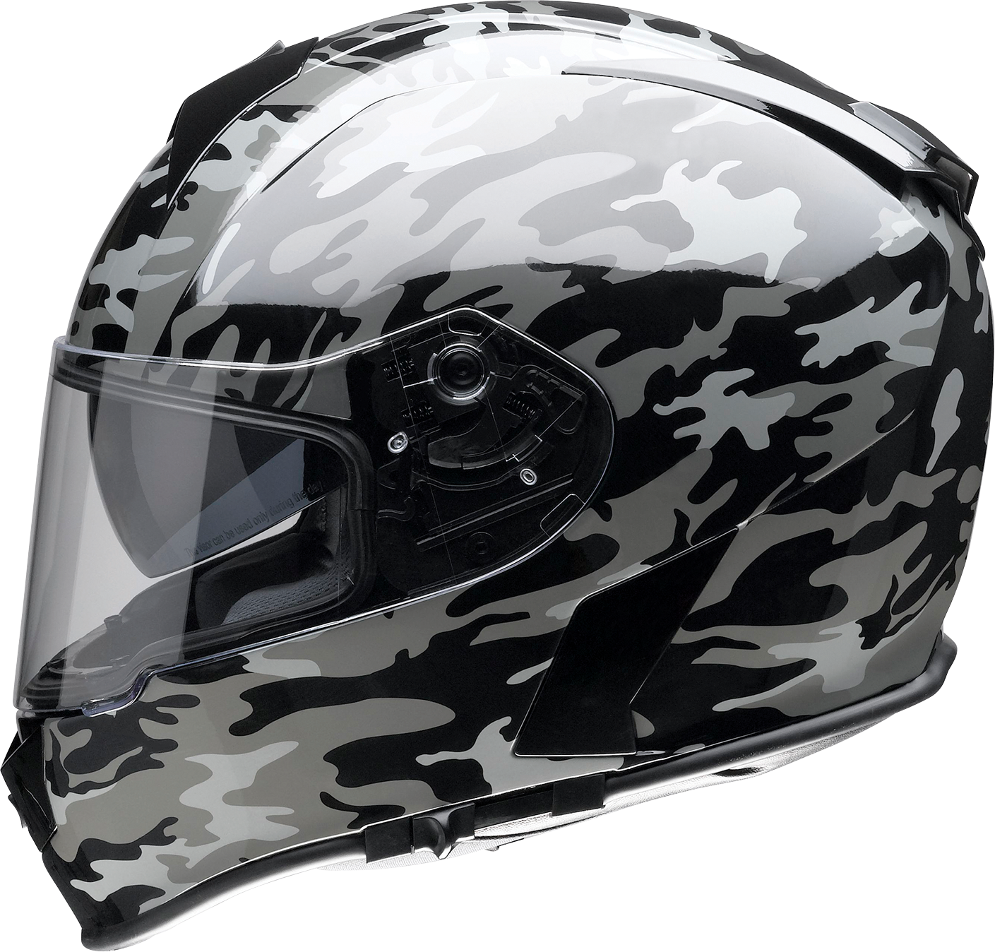 Z1R, Z1R Warrant Helmet - Camo Black/Gray - Medium by Z1R Part 0101-14367
