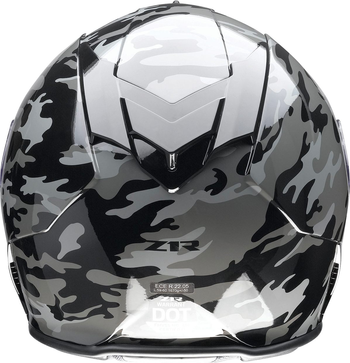 Z1R, Z1R Warrant Helmet - Camo Black/Gray, Size Large - Model 0101-14368