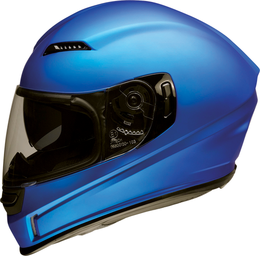 Z1R, Z1R Jackal Helmet Satin Blue 2XL - Aerospace-Grade Polycarbonate Shell with Drop-Down Sun Visor