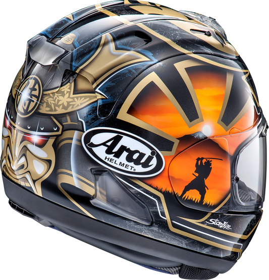 ARAI HELMETS, ARAI Helmets Corsair-X Dani Samurai-2 Black 2XL - Advanced Motorcycle Helmet with Enhanced Ventilation and Durable Construction