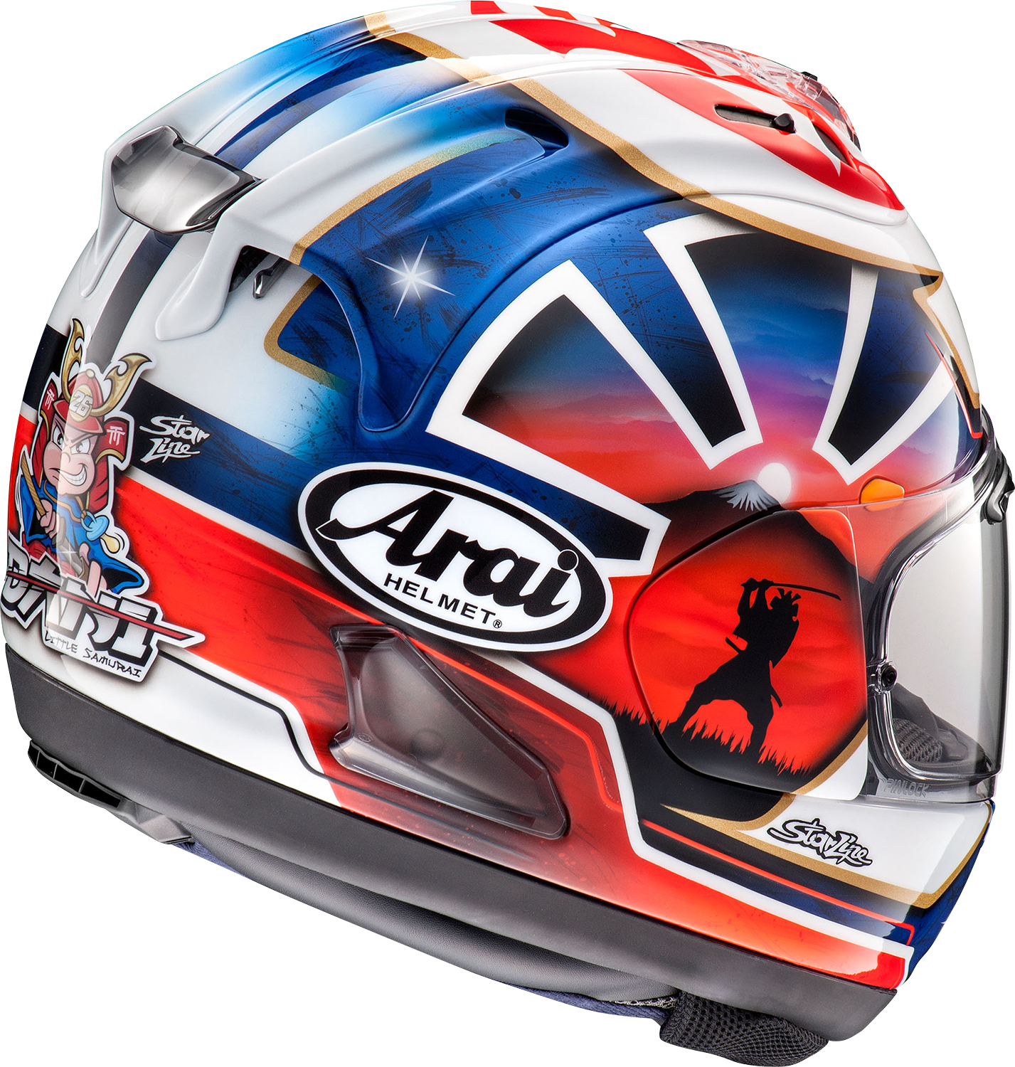 ARAI HELMETS, ARAI HELMETS Corsair-X Dani Samurai-2 Blue Large Helmet (Part 0101-15776)