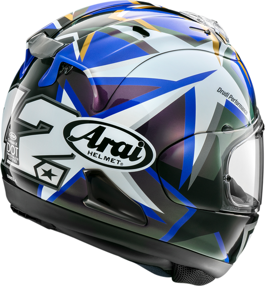 ARAI HELMETS, ARAI Helmets Corsair-X Vinales-5 XL Motorcycle Helmet with Advanced Ventilation and Secure Shield System