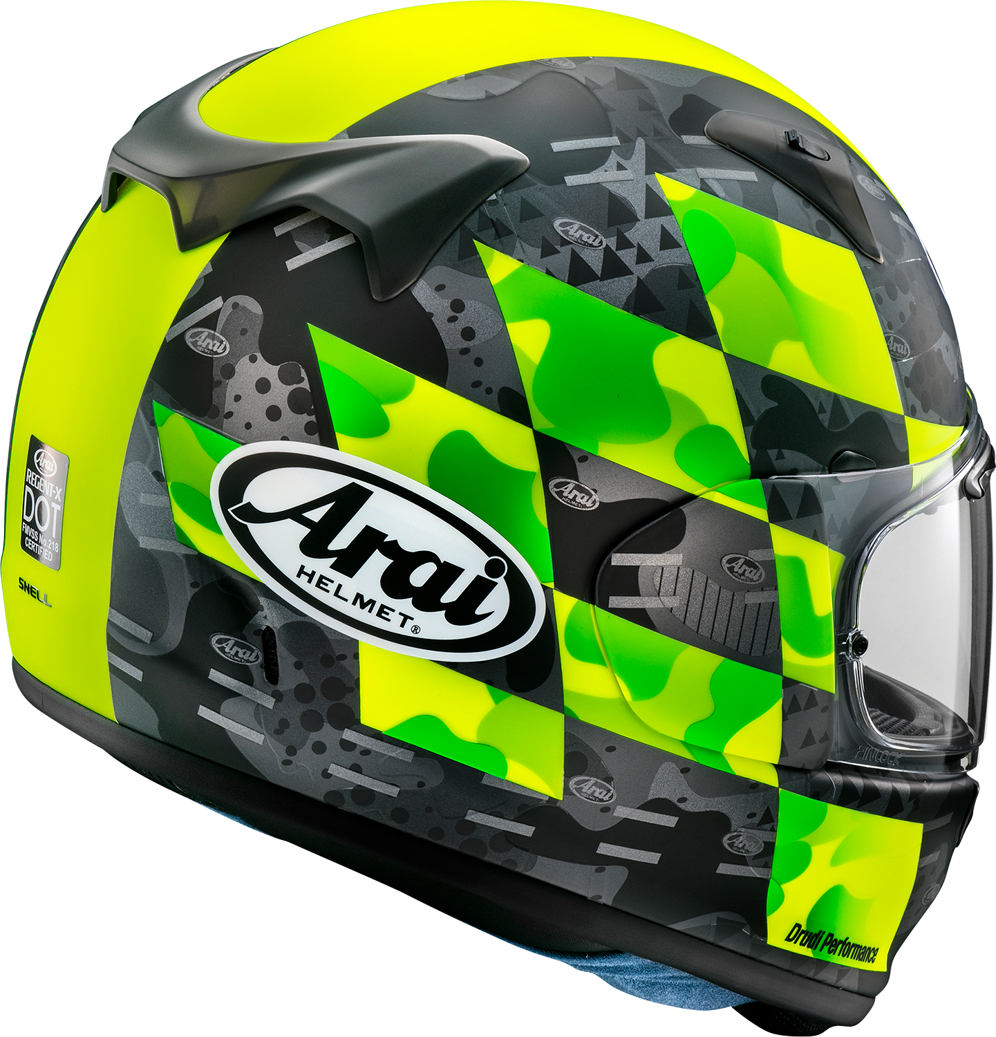 ARAI HELMETS, ARAI Helmets Regent-X Helmet - Patch - Yellow Frost - 2XL, Part Number 0101-15832