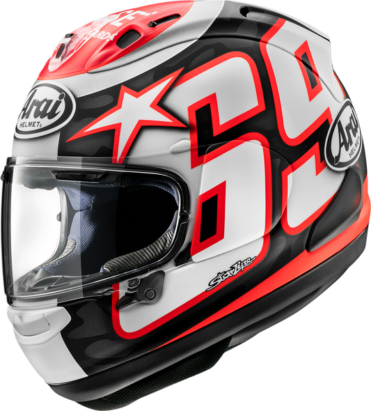 ARAI HELMETS, ARAI Helmets Corsair-X Nicky Reset Frost 2XL Motorcycle Helmet, Part #0101-15900