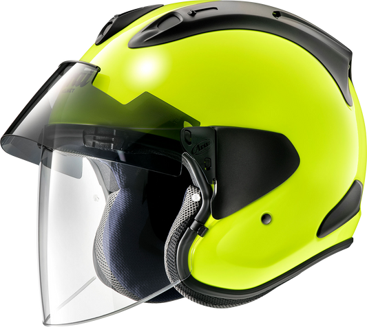 ARAI HELMETS, Arai Helmets Ram-X Large Fluorescent Yellow Motorcycle Helmet with VAS-Z Shield System