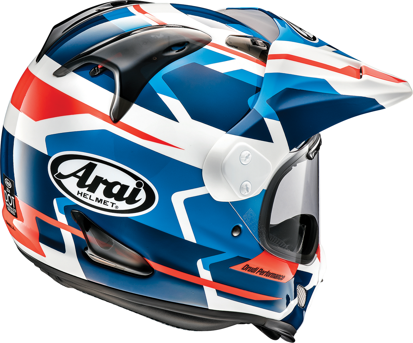 ARAI HELMETS, Arai Helmets XD-4 Depart White/Blue Helmet XS – Advanced Comfort and Ventilation for Motorcyclists