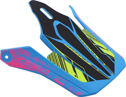 Z1R, Z1R Youth F.I. Visor Kit - Fractal Matte Blue/Hi-Viz | Part Number 0132-1582