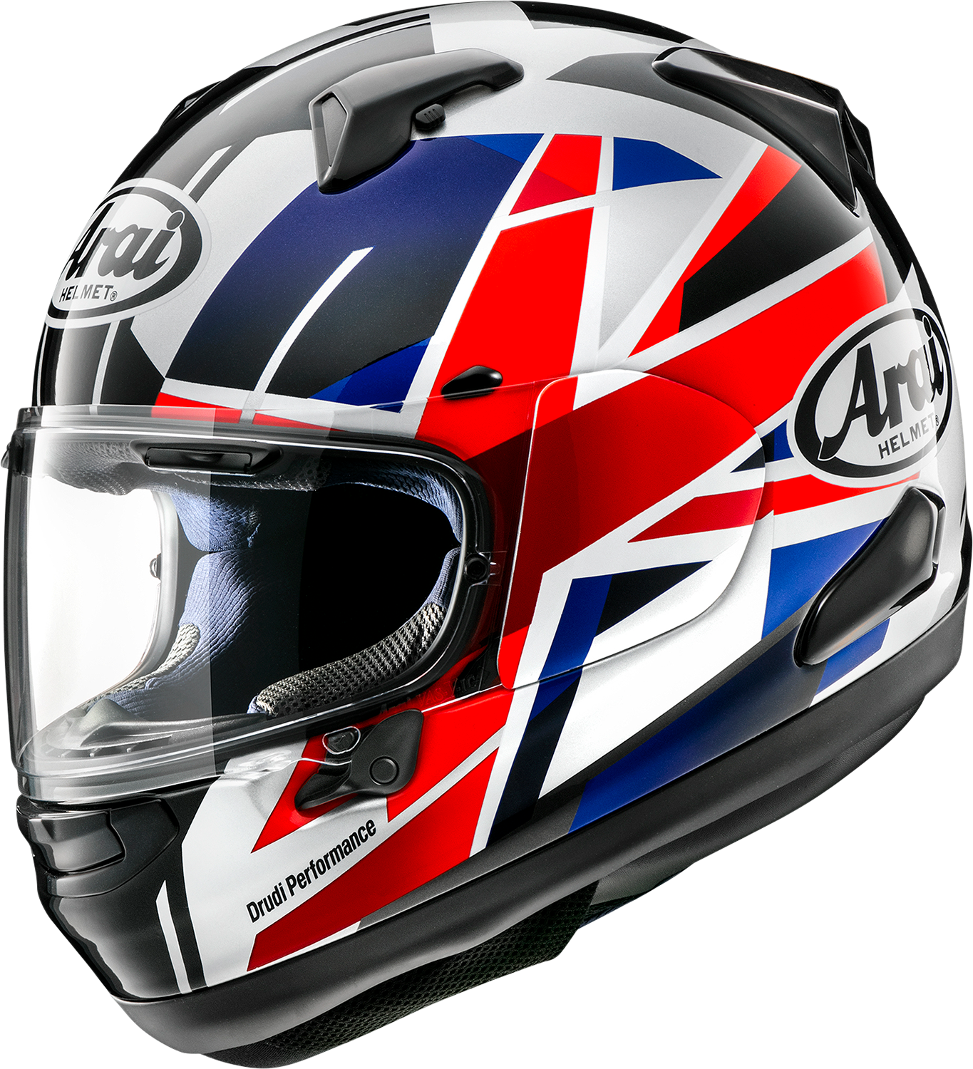 ARAI HELMETS, ARAI HELMETS Signet-X Helmet with VAS Shield System - Flag UK, XS (Part No. 0101-16191)