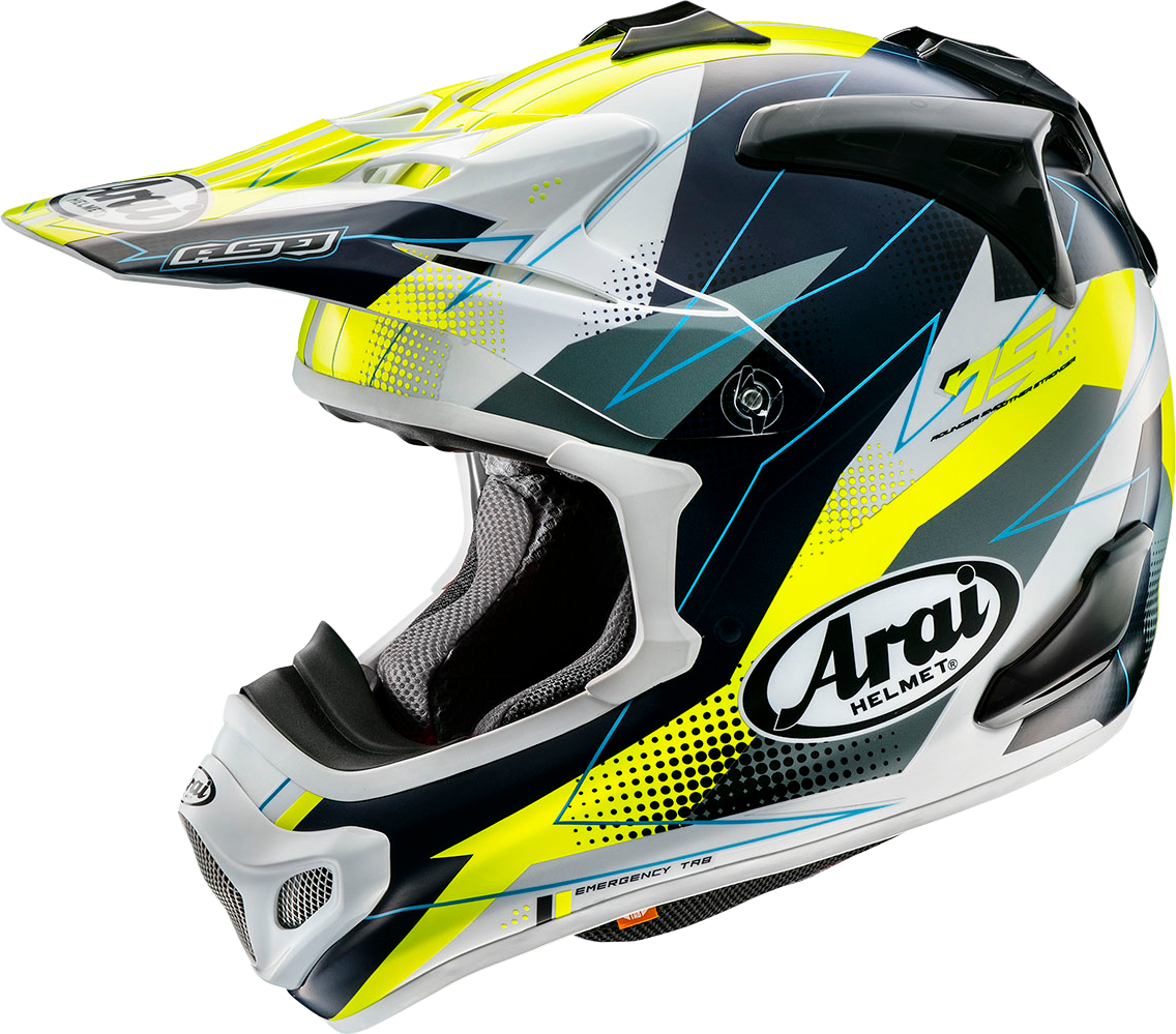 ARAI HELMETS, ARAI Helmets VX-Pro4 Resolute Yellow Helmet - Medium, Part Number 0110-8484