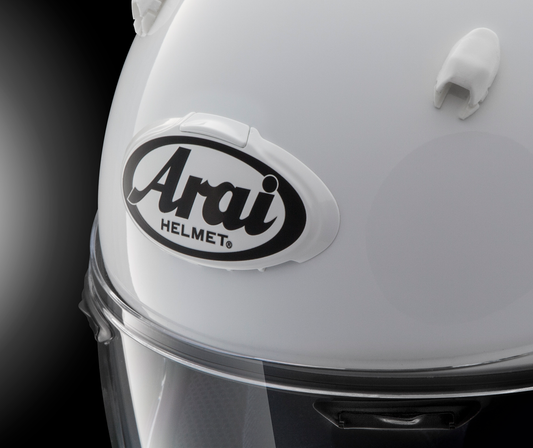 ARAI HELMETS, ARAI Helmets 3D Arai Logo Duct - White/Gray (Part #102105)
