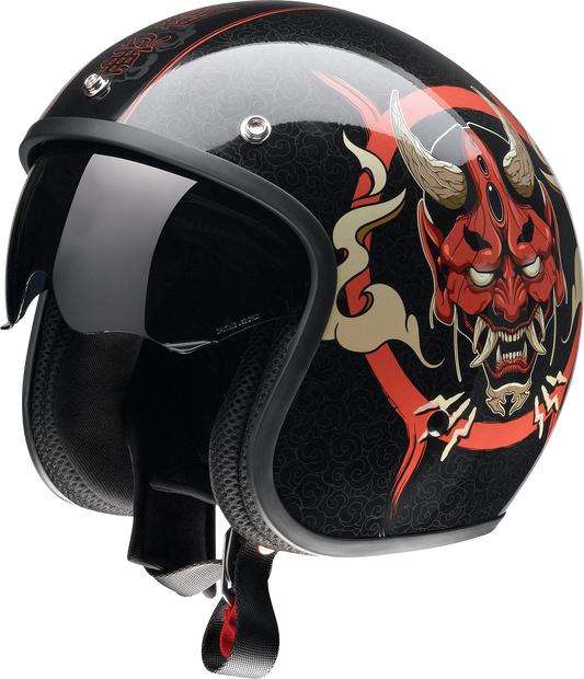Z1R, Z1R Saturn Helmet - Devilish Gloss Black/Red Medium (Part No. 0104-2878)
