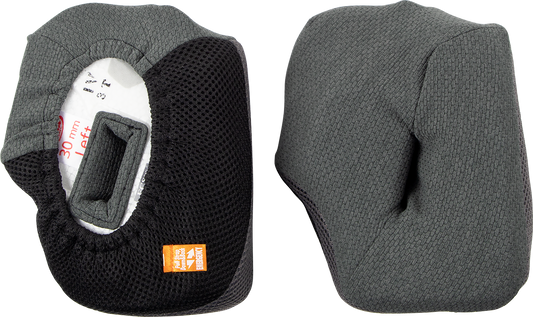 ARAI HELMETS, ARAI Helmets VX-Pro4 Cheek Pads - Gray, 30 mm - Part Number 05-5419