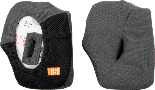 ARAI HELMETS, ARAI Helmets VX-Pro4 Cheek Pads - Gray 25 mm (Part Number 05-5418)