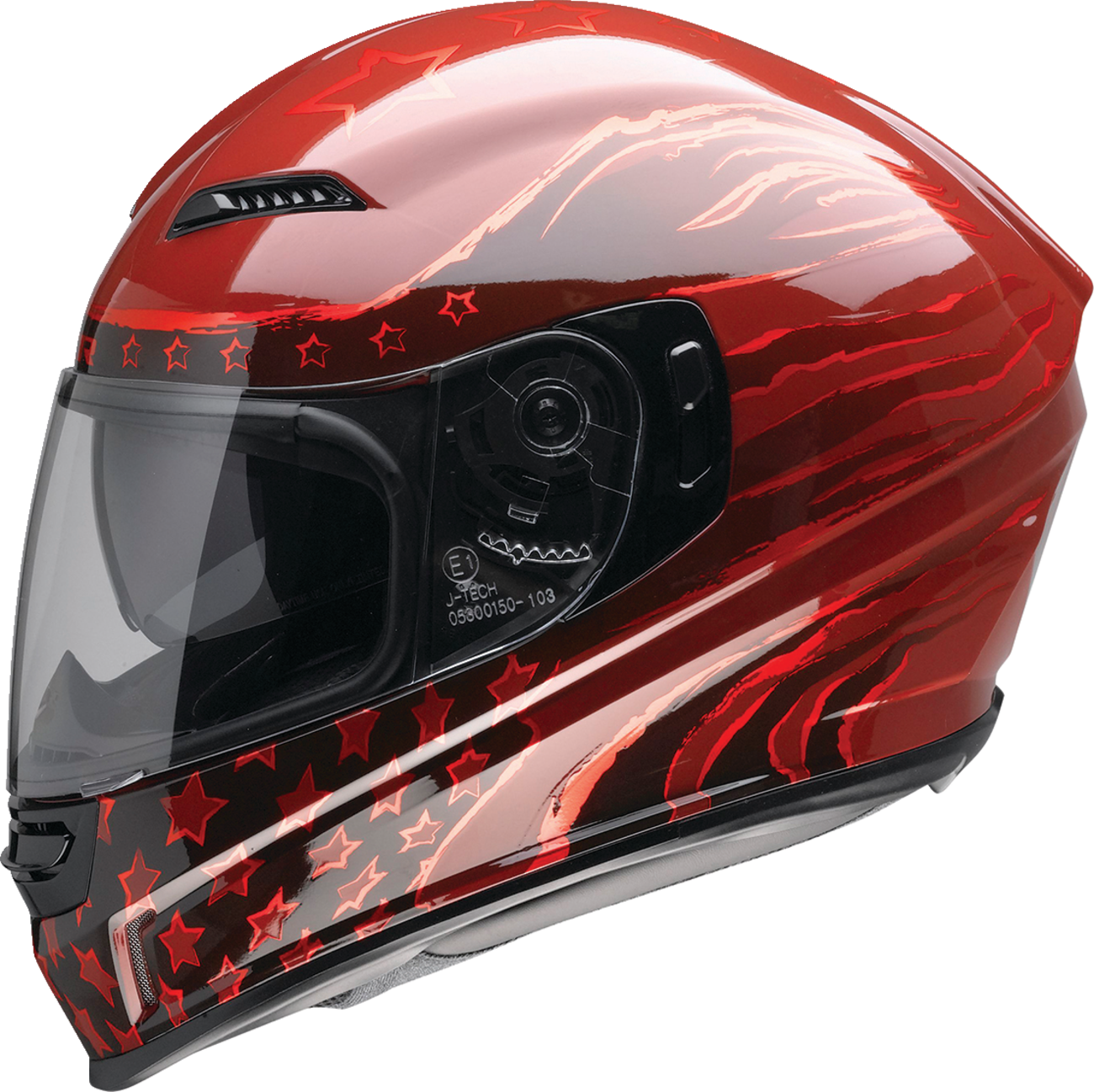 Z1R, Z1R Jackal Helmet Patriot Red XS by Z1R, Part Number 0101-15419