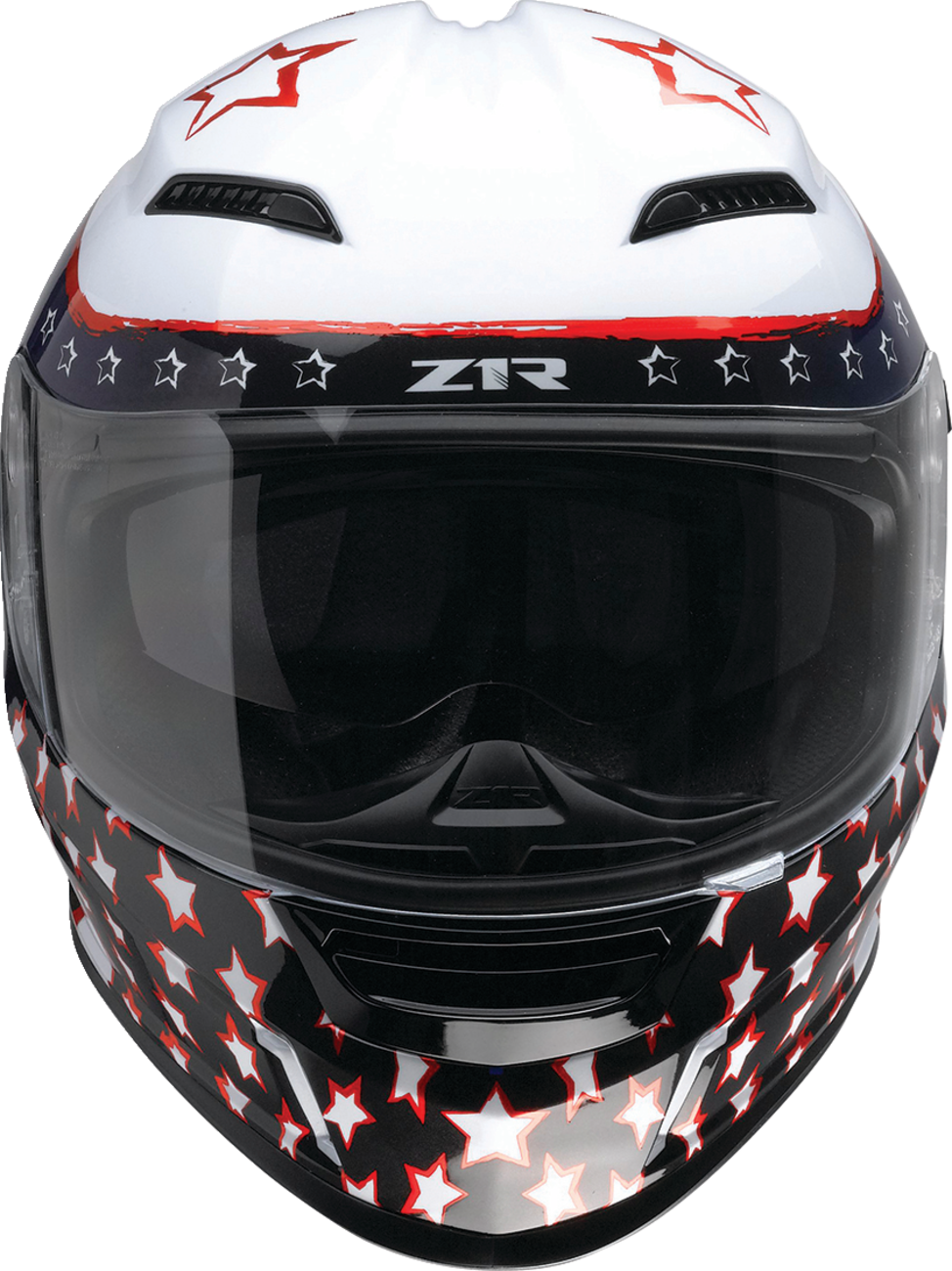 Z1R, Z1R Jackal Helmet Patriot Red/White/Blue 3XL - Aerodynamic Polycarbonate Shell with Sun Visor