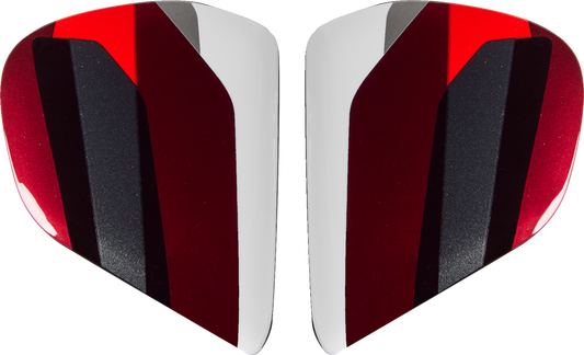 ARAI HELMETS, ARAI HELMETS Vas-V Side Pods - Snake - Red (Part Number 025729)