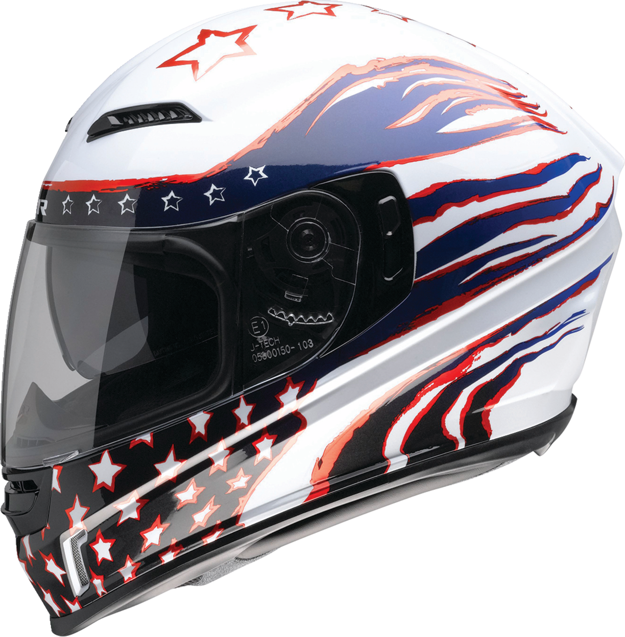 Z1R, Z1R Jackal Helmet Patriot Red/White/Blue XS - Model 0101-15412