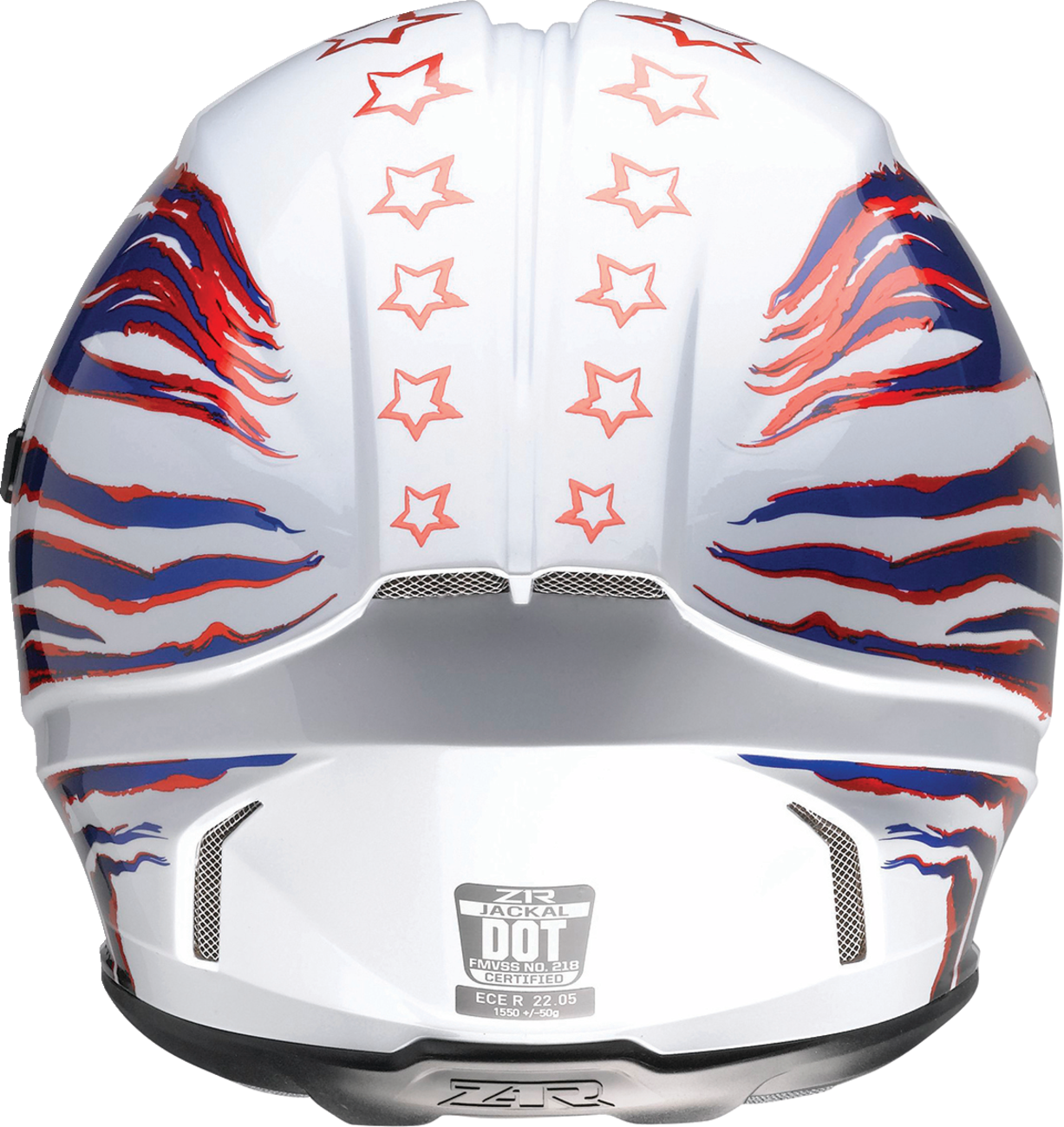 Z1R, Z1R Jackal Helmet Patriot Red/White/Blue XS - Model 0101-15412