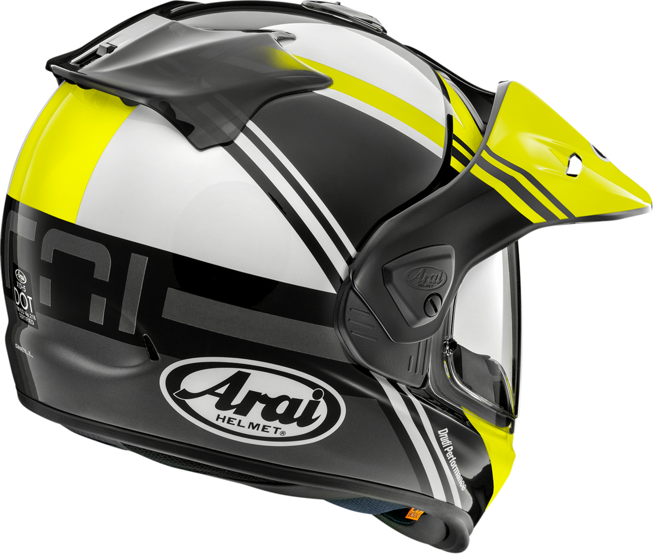 ARAI HELMETS, ARAI HELMETS XD-5 Helmet - Cosmic Fluorescent Yellow Small (Part No. 0140-0327)