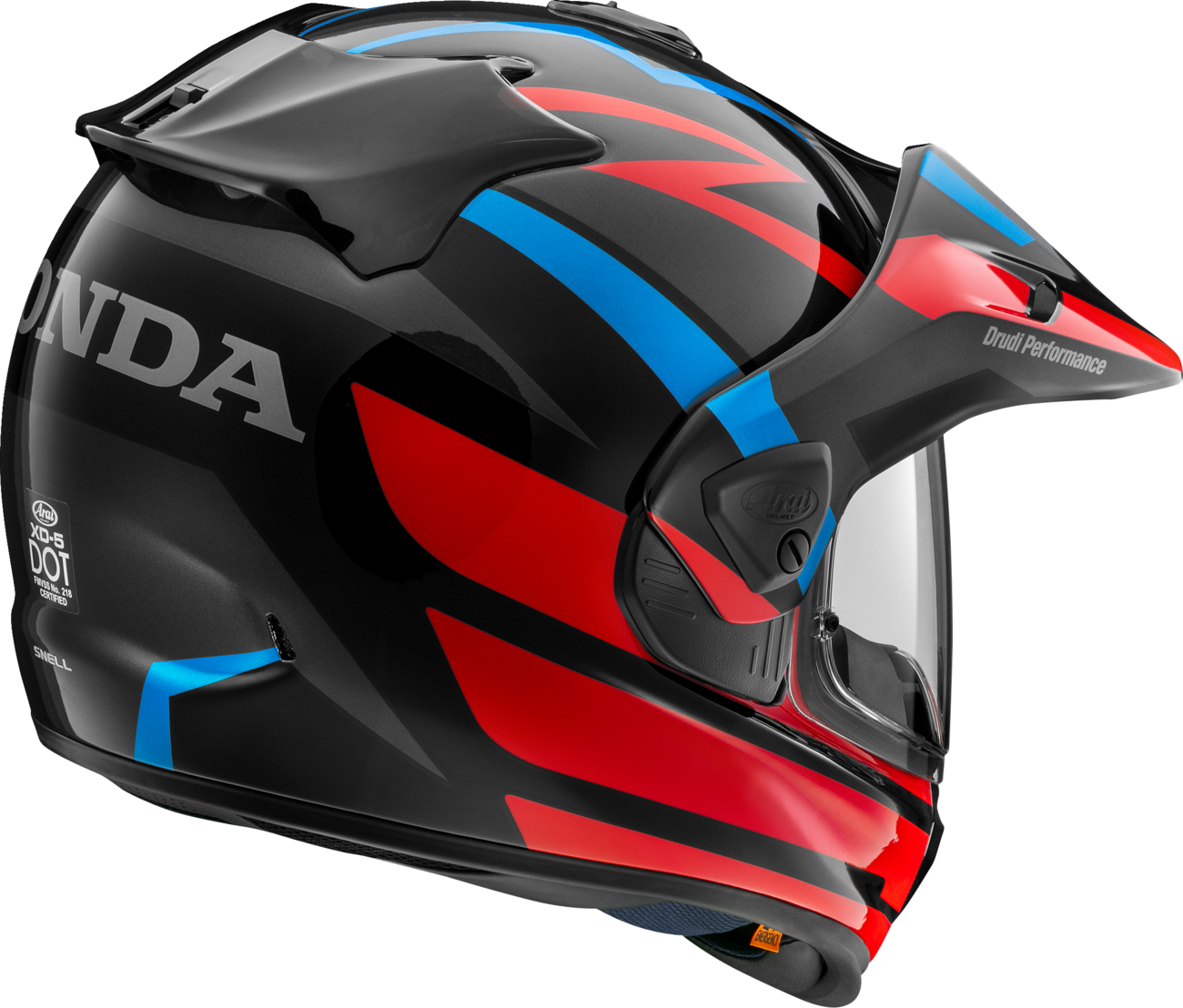 ARAI HELMETS, ARAI Helmets XD-5 Helmet for Honda Africa Twin – Red, Medium (Part #0140-0382)