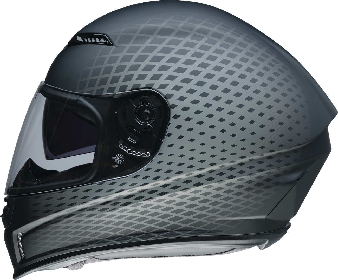 Z1R, Z1R Jackal Waveform Gray Motorcycle Helmet 2XL - Aerodynamic Shell with Anti-Fog Shield and Sun Visor