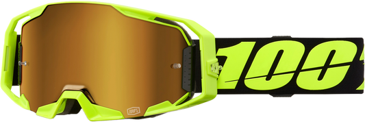 Armatic Goggle Neon Ylw Mirror True Gold