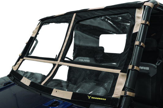QuadBoss, QuadBoss 15-19 Polaris Ranger 1000 Diesel Soft Windshield with Screen Options