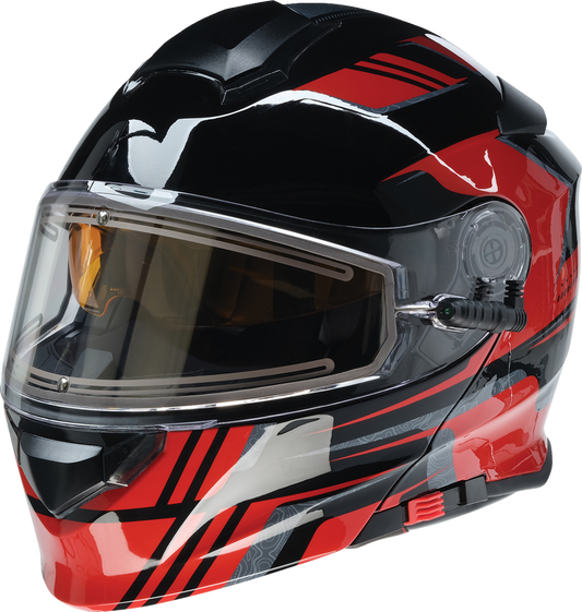 Z1R, Z1R Solaris 2.0 Helmet First Tracks Electric Dual Pane Shield Black/Red Medium 0120-0827