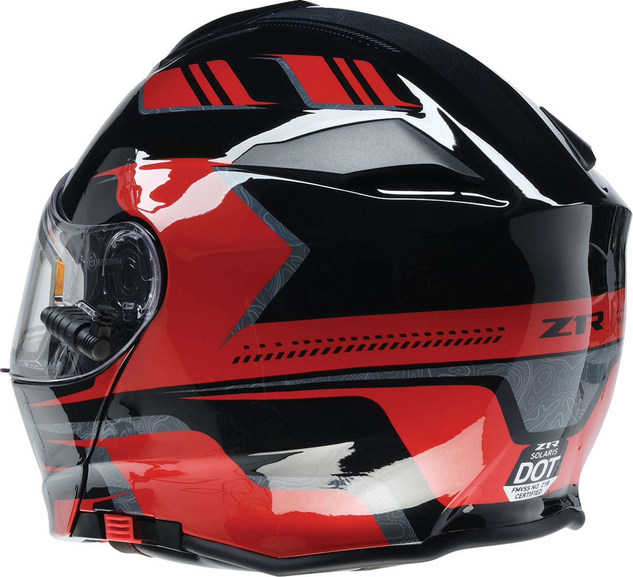 Z1R, Z1R Solaris 2.0 Helmet First Tracks Electric Dual Pane Shield Black/Red Medium 0120-0827