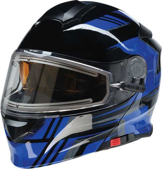 Z1R, Z1R Solaris 2.0 Helmet First Tracks Electric Dual Pane with Amber Sun Visor - XS by Z1R Part 0120-0831