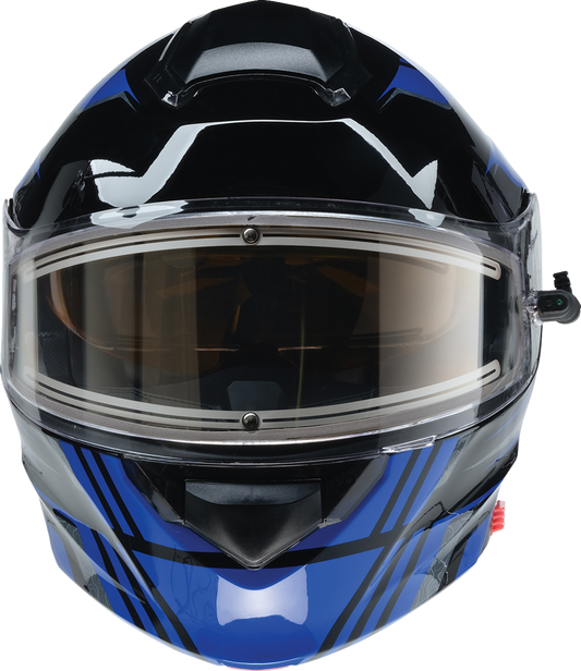 Z1R, Z1R Solaris 2.0 Helmet First Tracks Electric Dual Pane with Amber Sun Visor - XS by Z1R Part 0120-0831