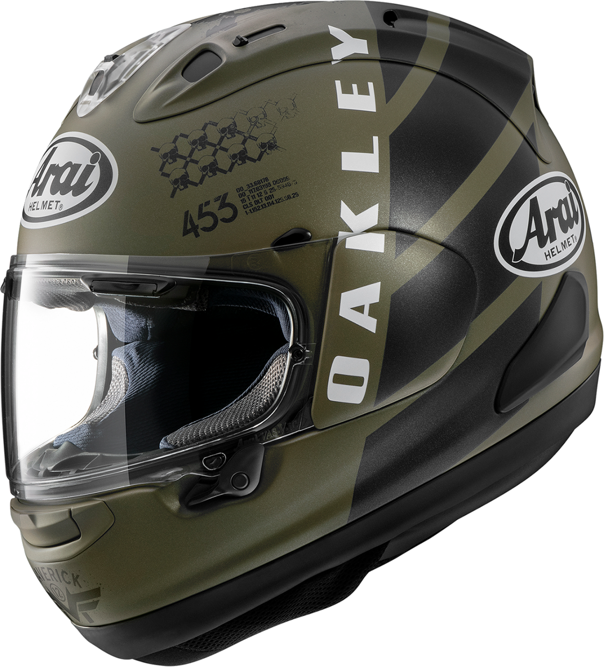 ARAI HELMETS, ARAI HELMETS Corsair-X MVK Oakley XL Helmet with VAS Shield Mechanism and Advanced Ventilation