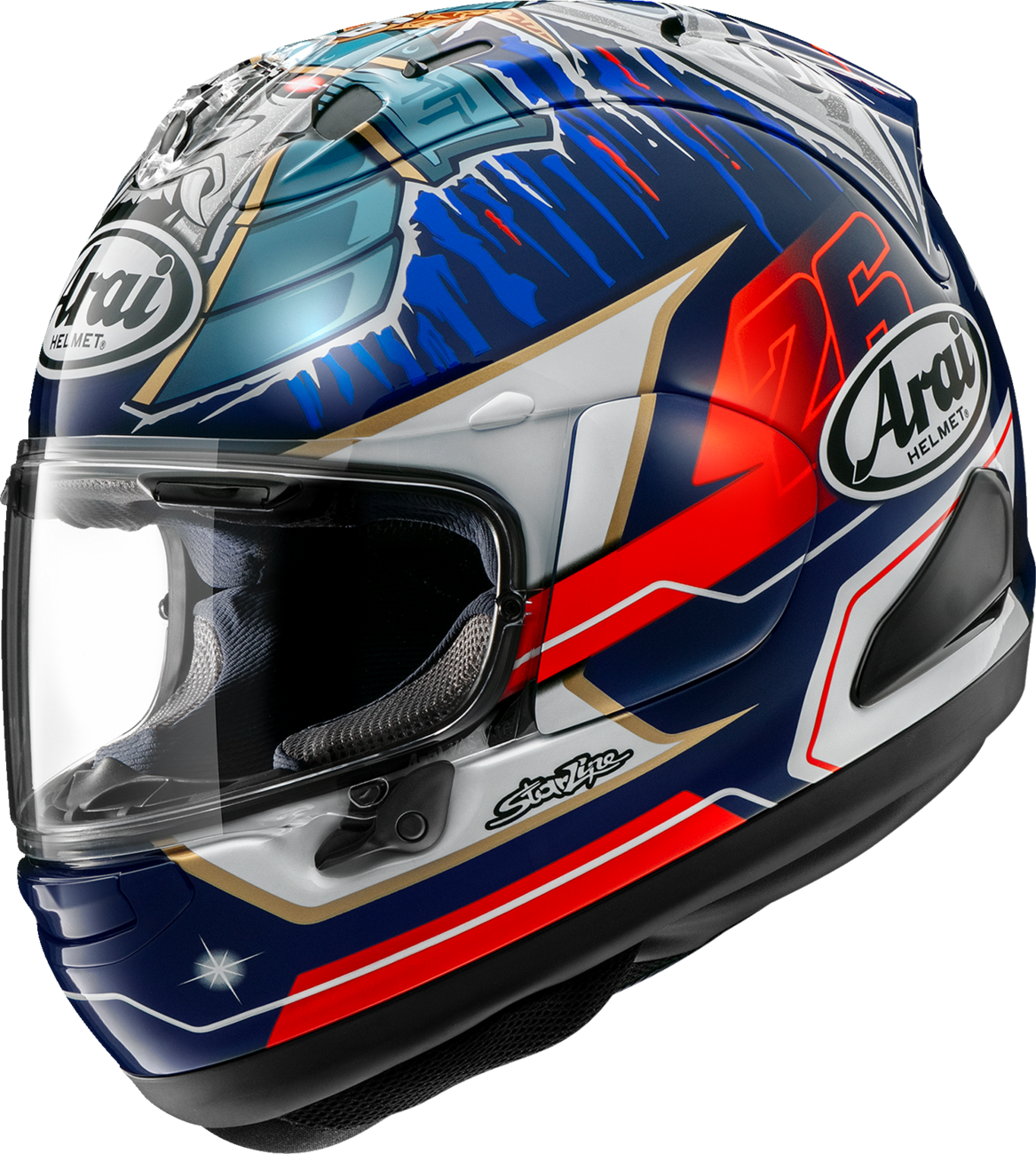 ARAI HELMETS, ARAI HELMETS Corsair-X Dani Samurai-3 Motorcycle Helmet – Medium (Part No. 0101-17689)