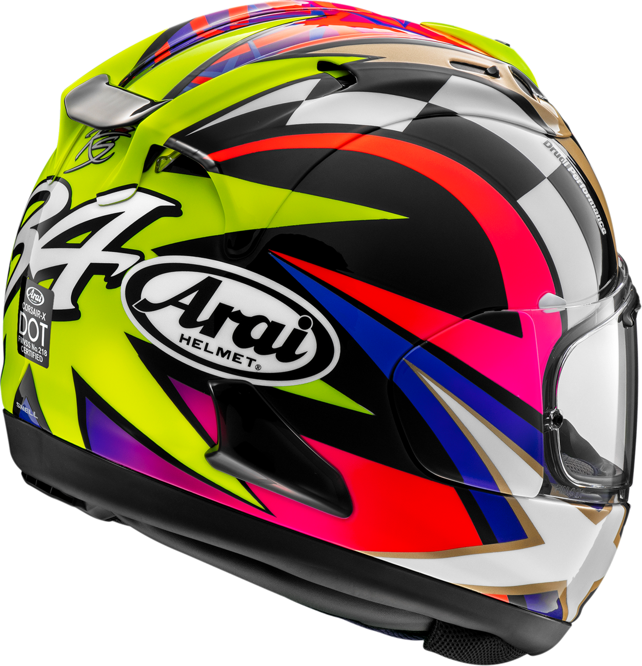 ARAI HELMETS, ARAI Helmets Corsair-X Schwantz 30th Anniversary 2XL Motorcycle Helmet – Advanced Ventilation and Reinforced Shell