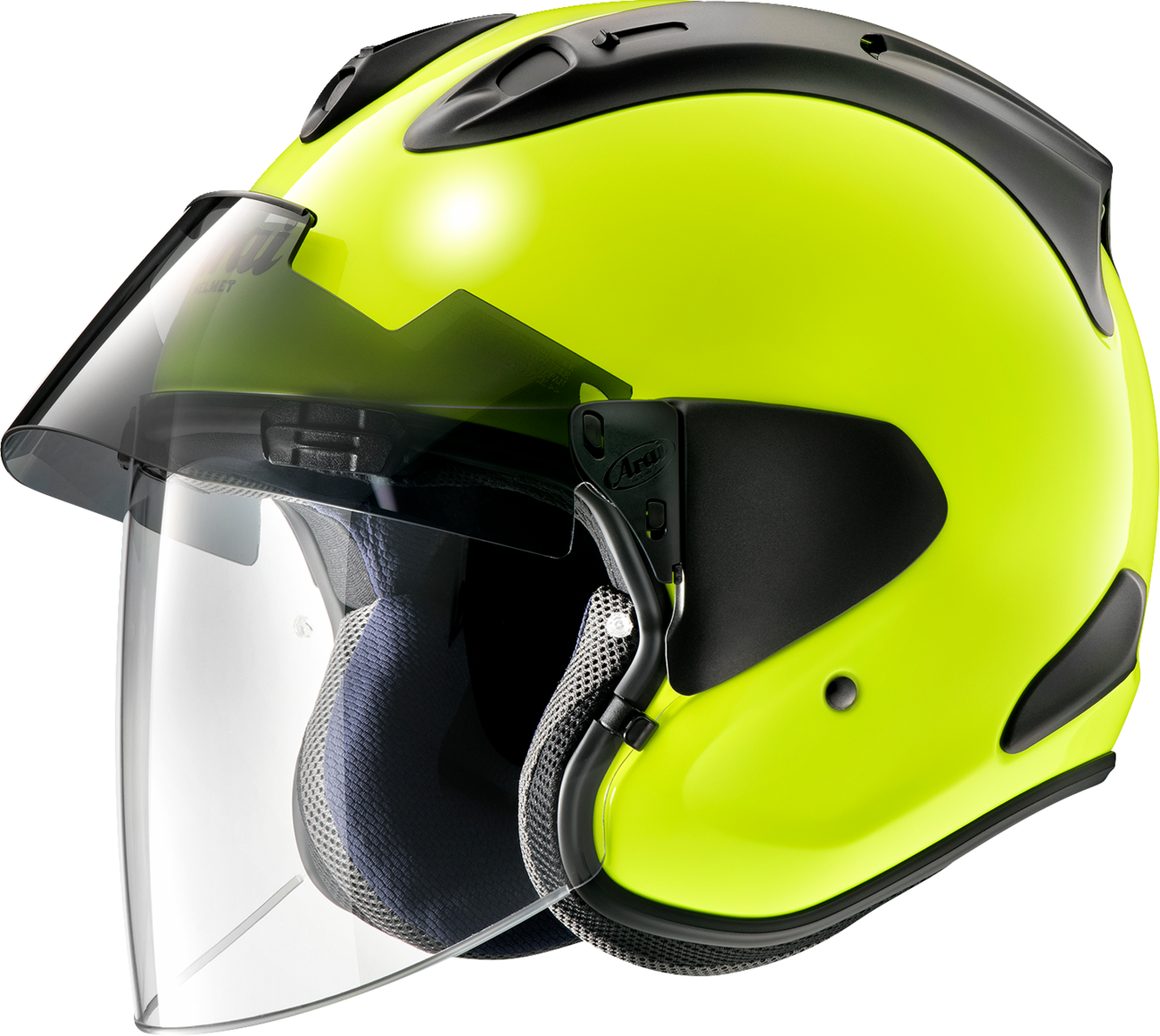 ARAI HELMETS, ARAI HELMETS Ram-X Helmet Small Fluorescent Yellow with VAS-Z Shield System
