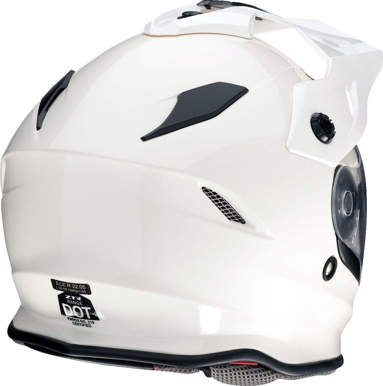 Z1R, Z1R Range 2.0 Helmet - Solid White 2XL | Impact-Absorbing Dual-Density EPS Liner & Lightweight Polycarbonate Shell