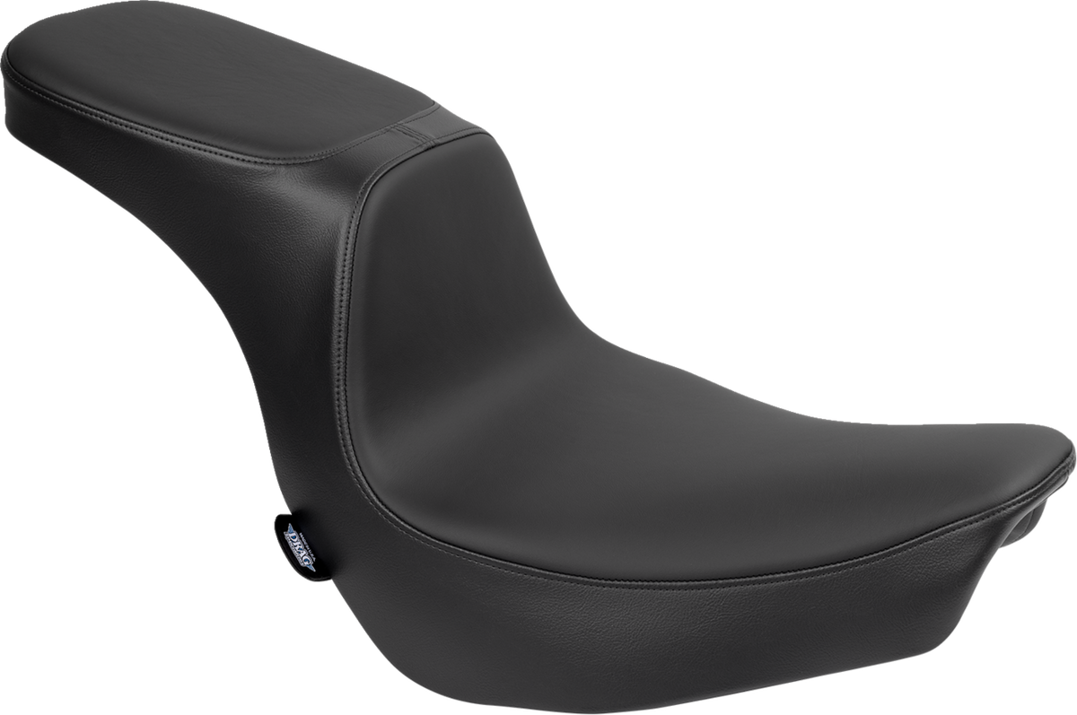 DRAG SPECIALTIES SEATS, DRAG SPECIALTIES SEATS Predator 2-Up Seat with Solar Leather for FLSB/FXLRS '18-'24 (Part No. 4688E)