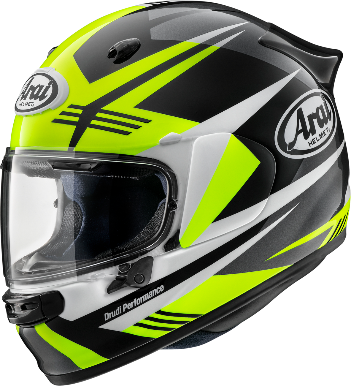 ARAI HELMETS, ARAI HELMETS Contour-X Helmet with Integrated Duct and Aerodynamic Spoiler - Mark Yellow XS 0101-18146