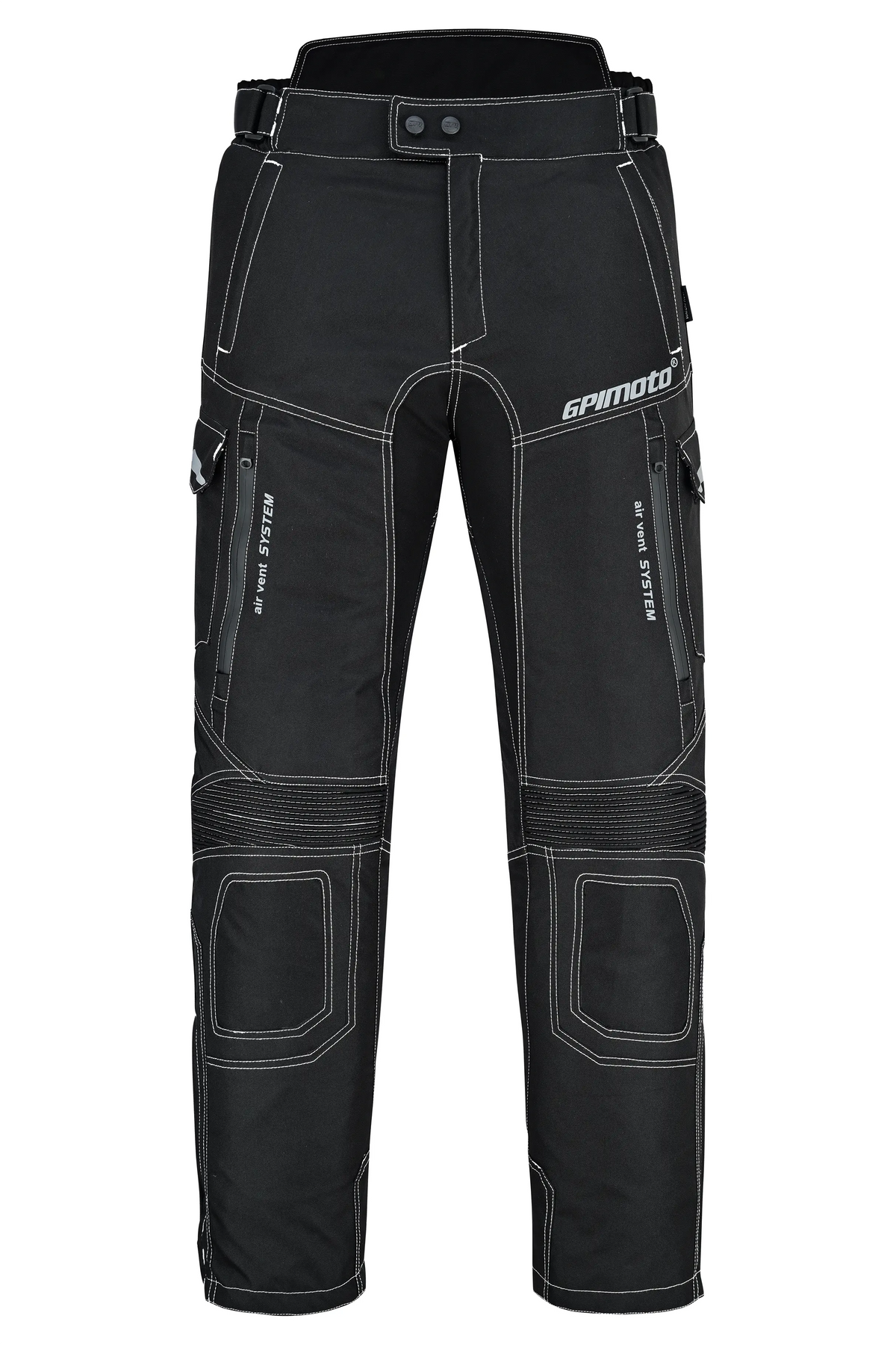 GPI MOTO Motorcycle Cargo Pants for Men – Regular Fit Riding Pants with CE Armors