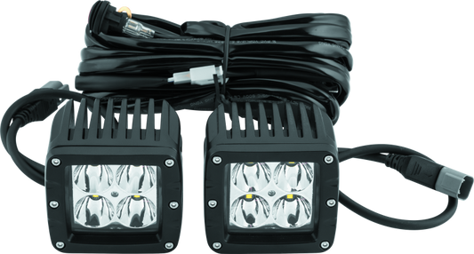 QuadBoss, QuadBoss Paired 3-Inch LED Pod Spot Lights – Durable Off-Road Lighting with 4 High-Intensity LEDs
