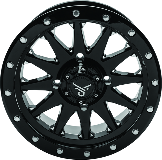 QuadBoss, QuadBoss Wagon 14x7 4+3 4/156 Milled Alloy Wheel for Powersports Vehicles