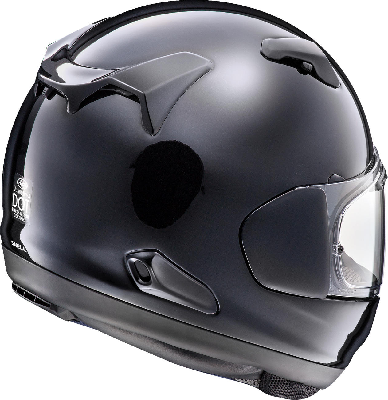 ARAI HELMETS, ARAI Helmets Quantum-X Pearl Black XL - Advanced Oval Fit with VAS Shield and MaxVision Pinlock