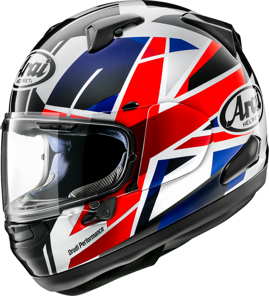 ARAI HELMETS, ARAI HELMETS Signet-X Helmet with VAS Shield System – Flag UK, Large (Part No. 0101-18208)