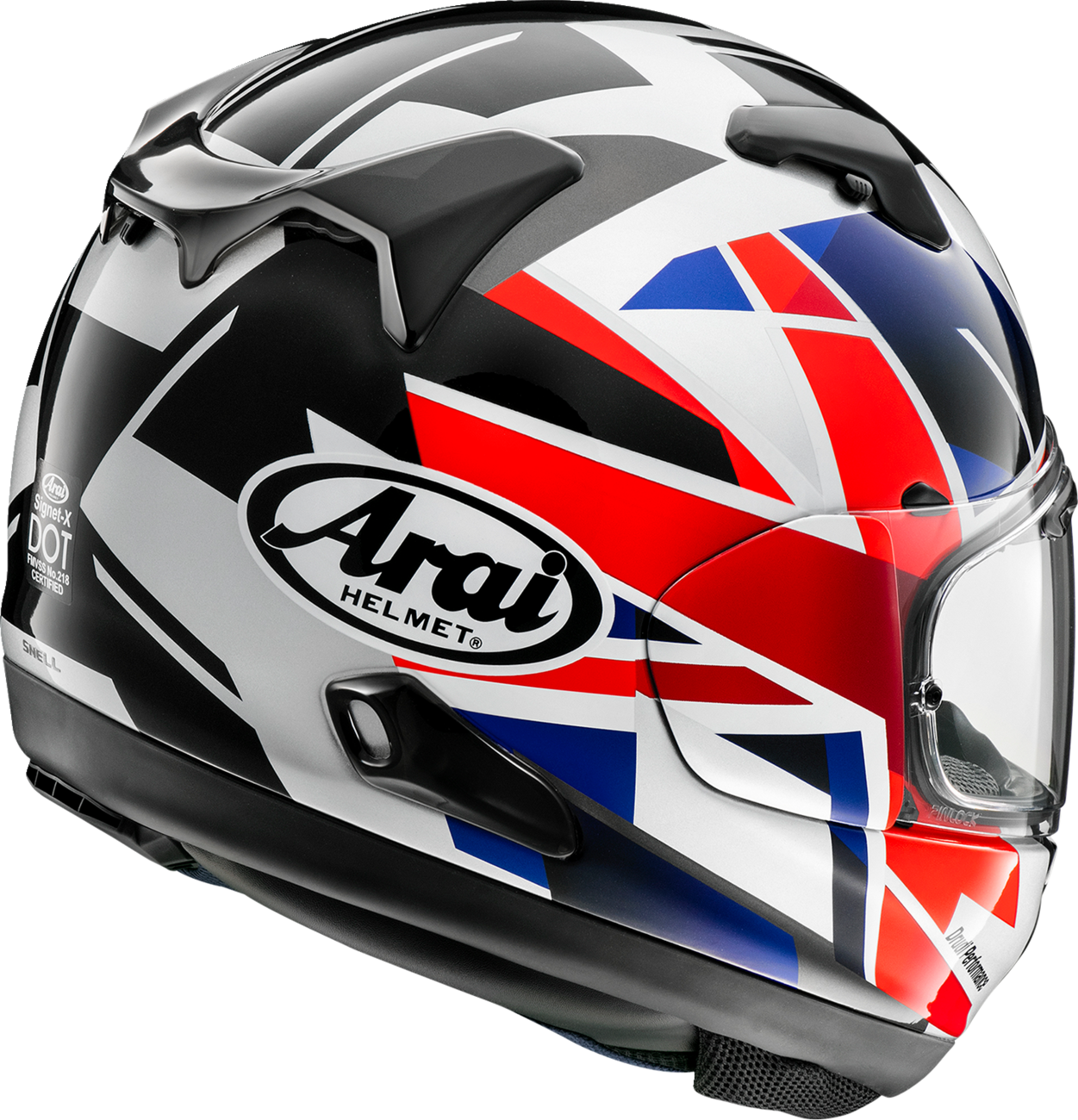 ARAI HELMETS, ARAI HELMETS Signet-X Helmet with VAS Shield System – Flag UK, Large (Part No. 0101-18208)