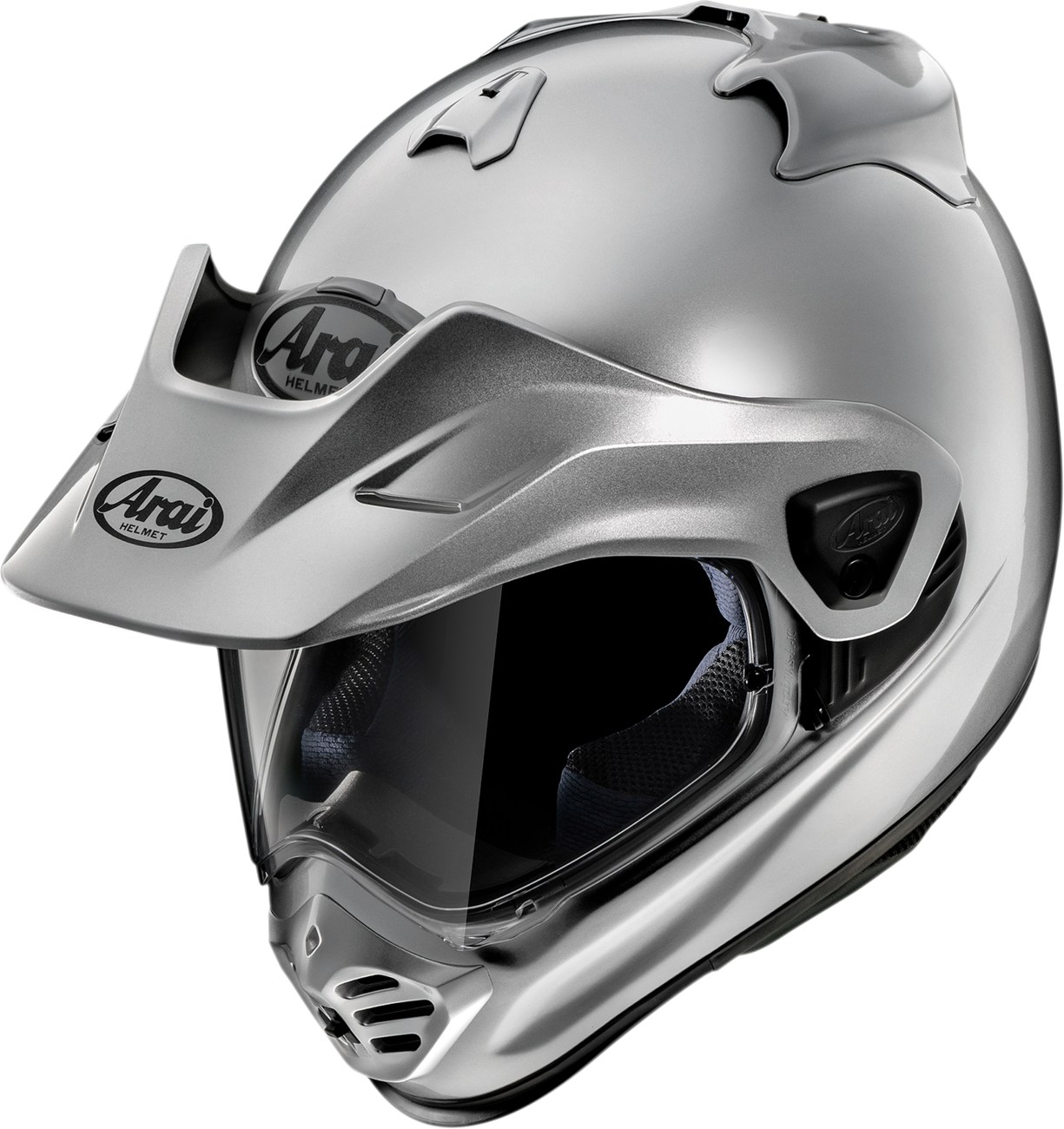ARAI HELMETS, ARAI Helmets XD-5 Helmet Aluminum Silver XL with VAS-A Shield System and Advanced Ventilation