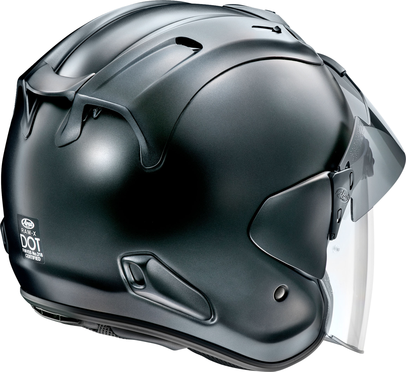 ARAI HELMETS, Arai Helmets Ram-X Black Frost XL - Model 0104-3392 with VAS-Z Shield System and Removable Earcup Covers