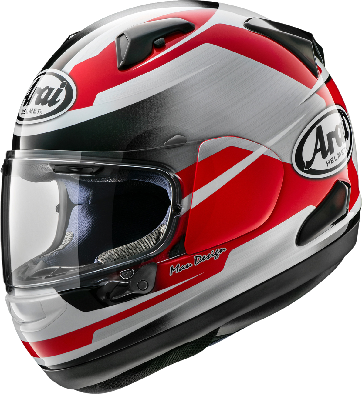 ARAI HELMETS, ARAI HELMETS Quantum-X Steel Helmet with VAS-MV Shield – Red, Medium