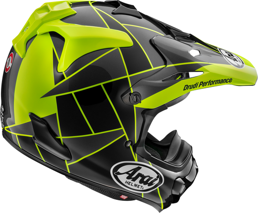 ARAI HELMETS, ARAI Helmets VX-Pro4 Fragment Yellow Helmet - Size XL with Advanced Safety Features