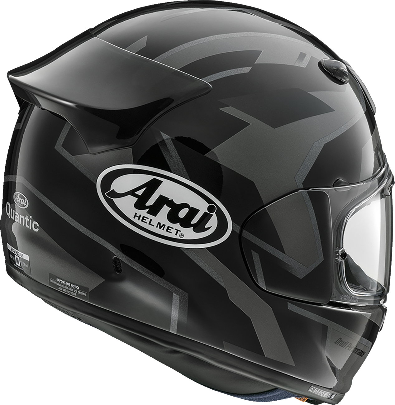 ARAI HELMETS, Arai Helmets Signet-X Robotik Black Helmet XS (Part No. 0101-18554) with VAS Shield System and Enhanced Shell Design